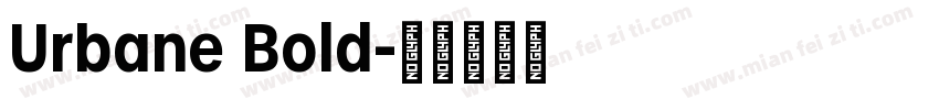 Urbane Bold字体转换